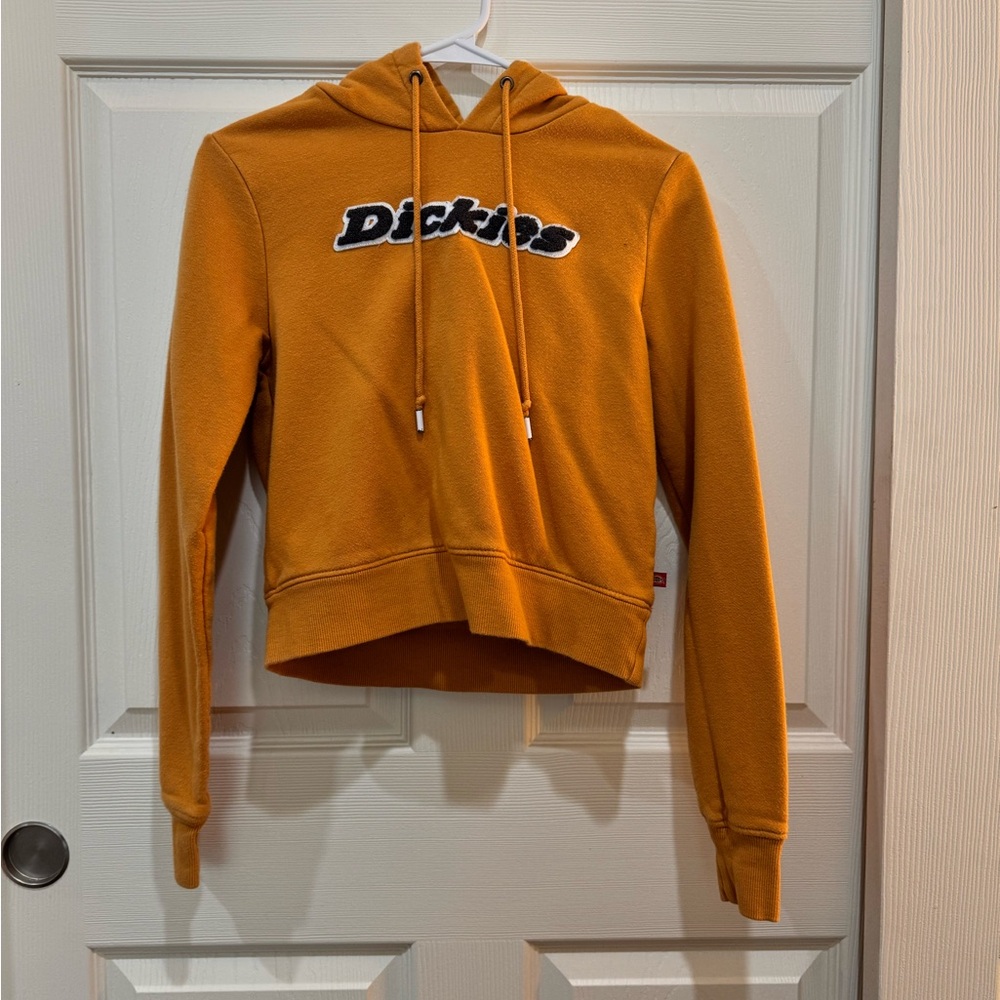 Dickies Orange Cropped Sweater with Logo
